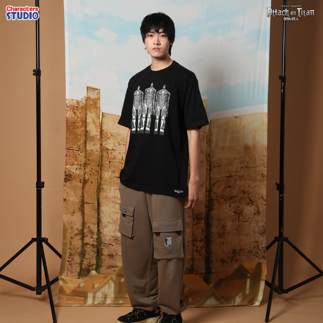 Attack on Titan Men //Oversized T-shirt// - เสื้อโอเวอร์ไศส์ อนิเมะ ”ผ่าพิทพไททัน“ ลิขสิทธิ์แท้ ผ้า cotton แท้100%