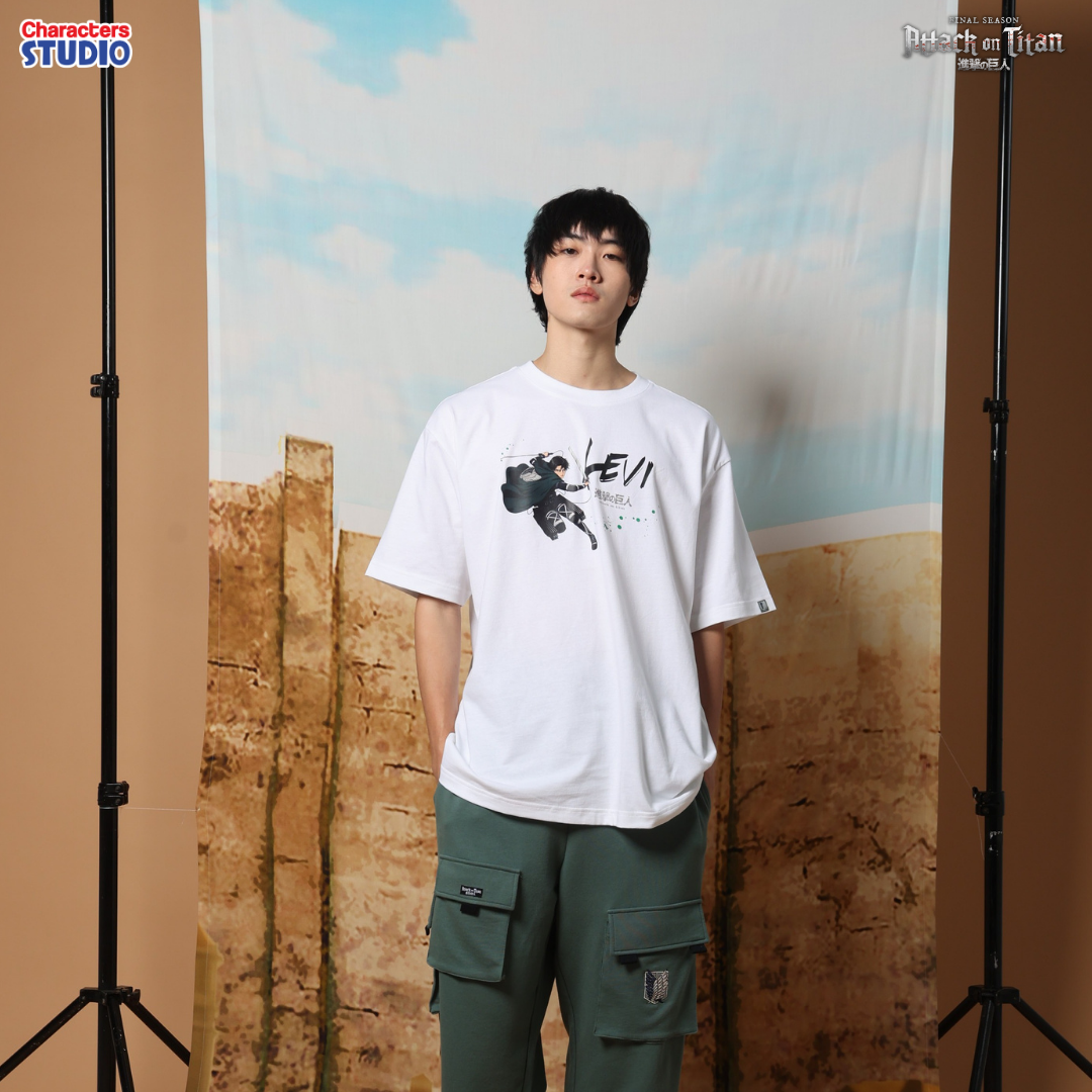 Attack on Titan Men //Oversized T-shirt// - เสื้อโอเวอร์ไซส์ อนิเมะ ”ผ่าพิทพไททัน“ ลิขสิทธิ์แท้ ผ้า cotton แท้100%