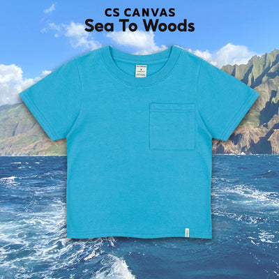 CS CANVAS // Sea To Woods // Boy T-shirts - เสื้อยืดเปล่า เด็กผู้ชาย ผ้า cotton 100% ใส่สบาย ไม่ร้อน