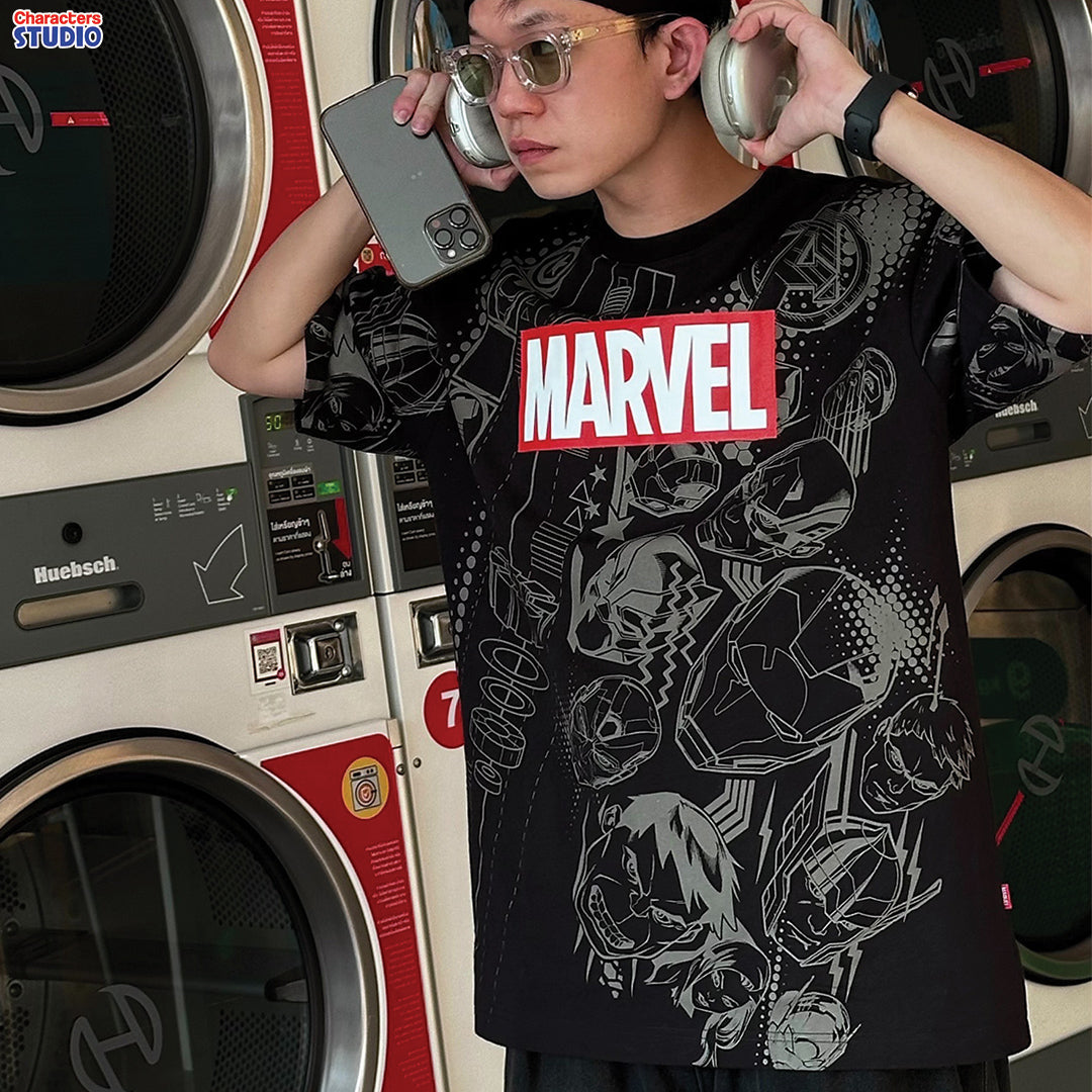 Marvel Men Avengers  // Oversized T-Shirt // -  เสื้อผู้ชายโอเวอร์ไซส์ลายอเวนเจอร์