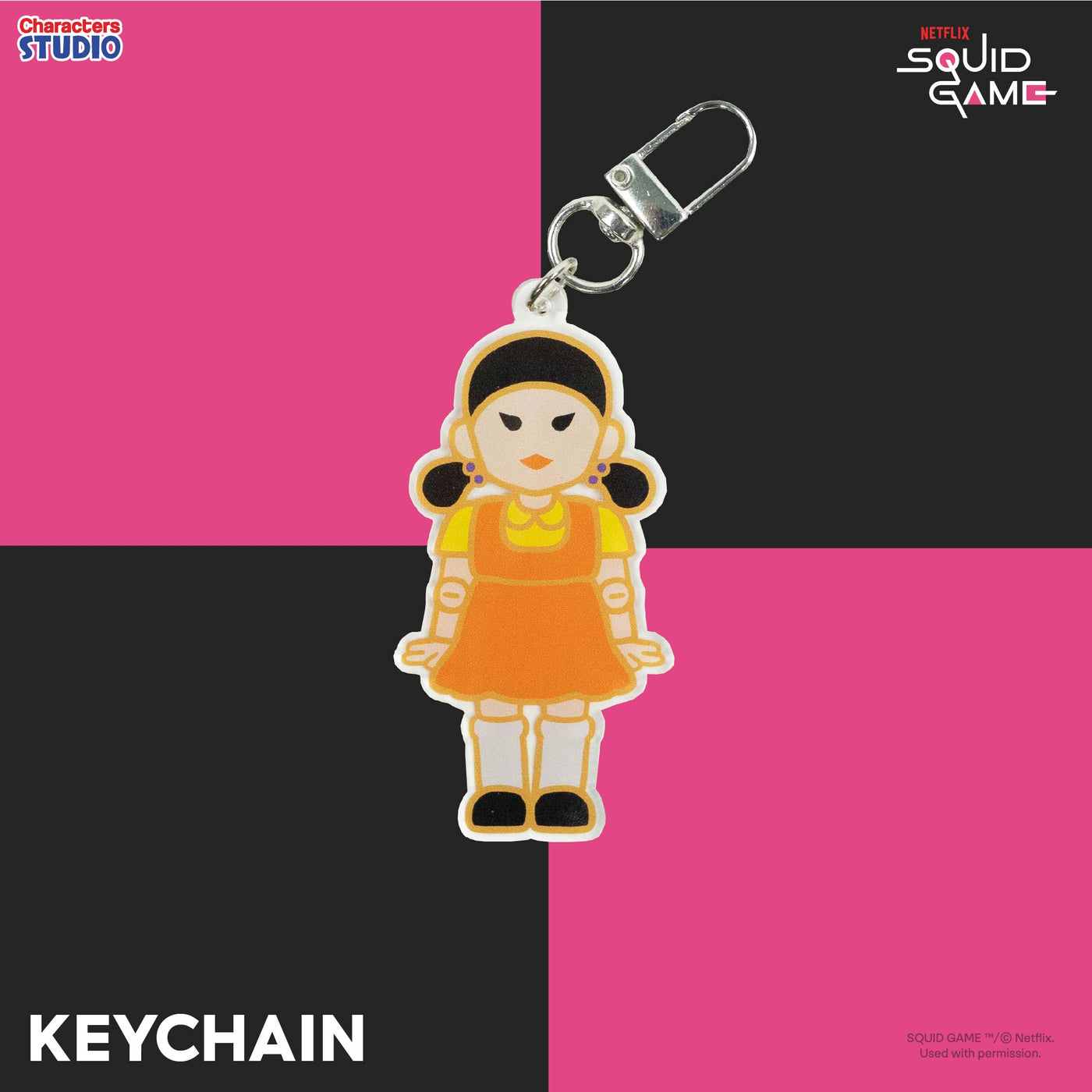 Squid Game Keychain - พวงกุญแจอะคริลิค สควิดเกม สินค้าลิขสิทธิ์ 100%