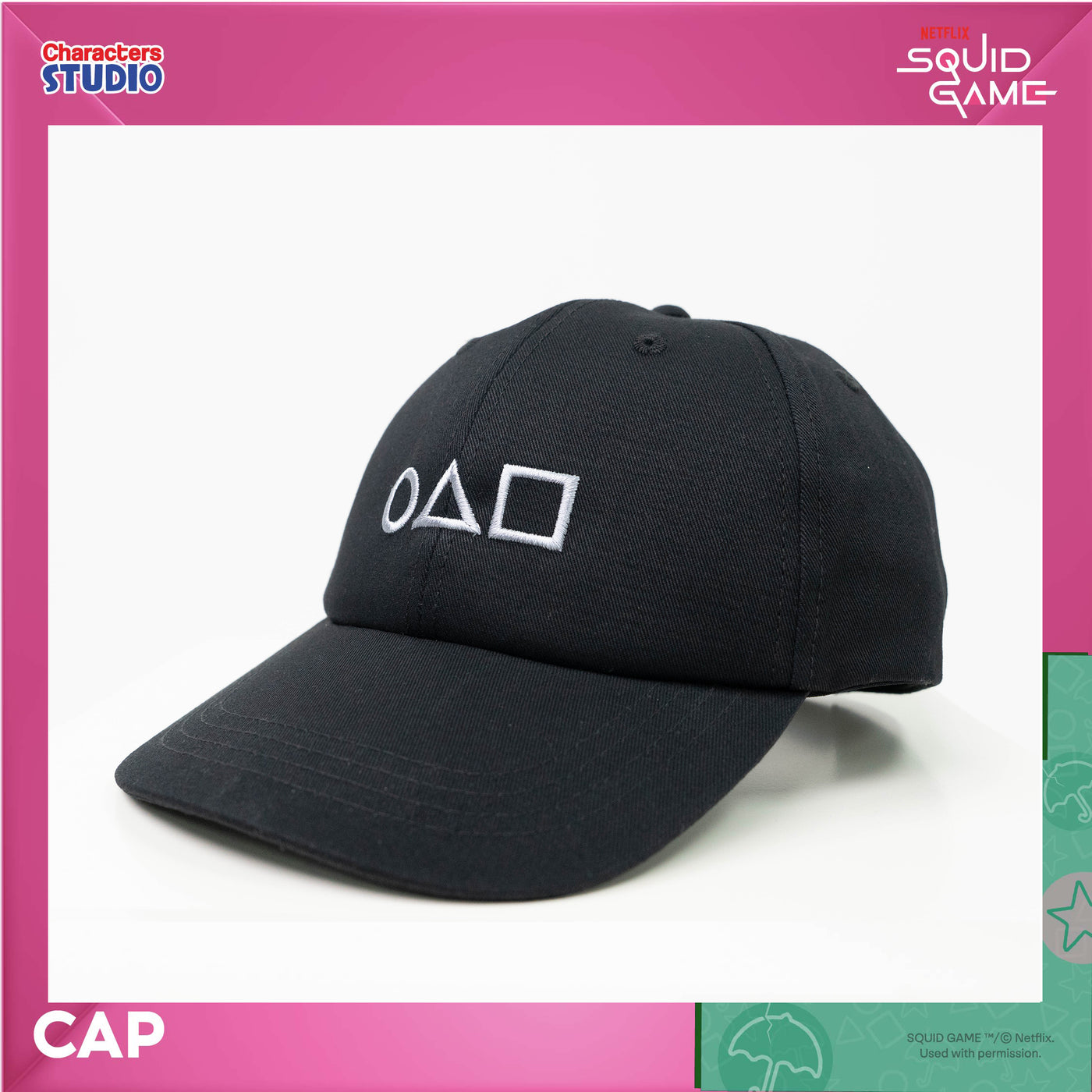 Squid Game Cap - หมวกแก๊ป สควิดเกม สินค้าลิขสิทธิ์ 100%