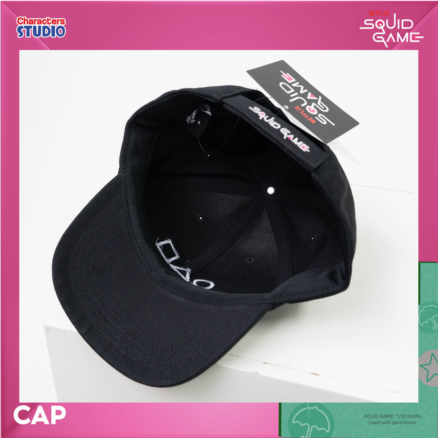 Squid Game Cap - หมวกแก๊ป สควิดเกม สินค้าลิขสิทธิ์ 100%