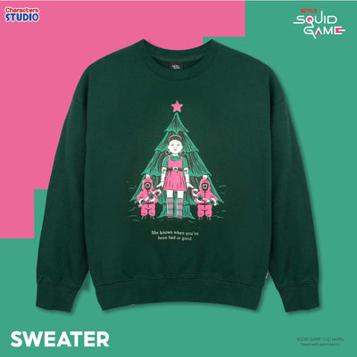 Squid Game Men&Women Sweater - เสื้อสเวตเตอร์ผู้ใหญ่ สควิดเกม สินค้าลิขสิทธิ์ 100%