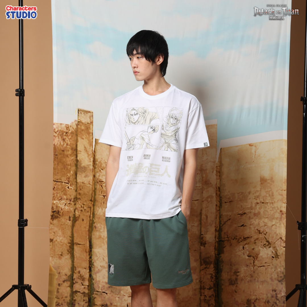 Attack on Titan Men //Relax T-shirt// - เสื้อยืด  ”ผ่าพิทพไททัน“ ลิขสิทธิ์แท้ ผ้า cotton แท้100%