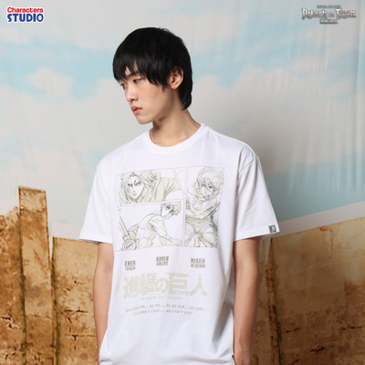 Attack on Titan Men //Relax T-shirt// - เสื้อยืด  ”ผ่าพิทพไททัน“ ลิขสิทธิ์แท้ ผ้า cotton แท้100%