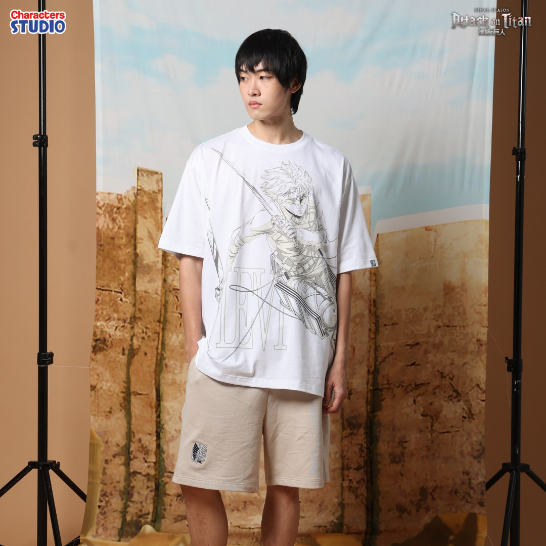 Attack on Titan Men //Oversized T-shirt// - เสื้อโอเวอร์ไซส์ อนิเมะ ”ผ่าพิทพไททัน“ ลิขสิทธิ์แท้ ผ้า cotton แท้100%