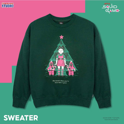 Squid Game Box Set Sweater - บ็อกเซ็ตรวมสินค้าสควิดเกม (Sweater, sticker, keychain, card)