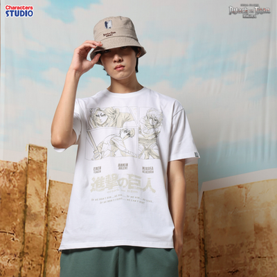 Attack on Titan Men //Relax T-shirt// - เสื้อยืด  ”ผ่าพิทพไททัน“ ลิขสิทธิ์แท้ ผ้า cotton แท้100%