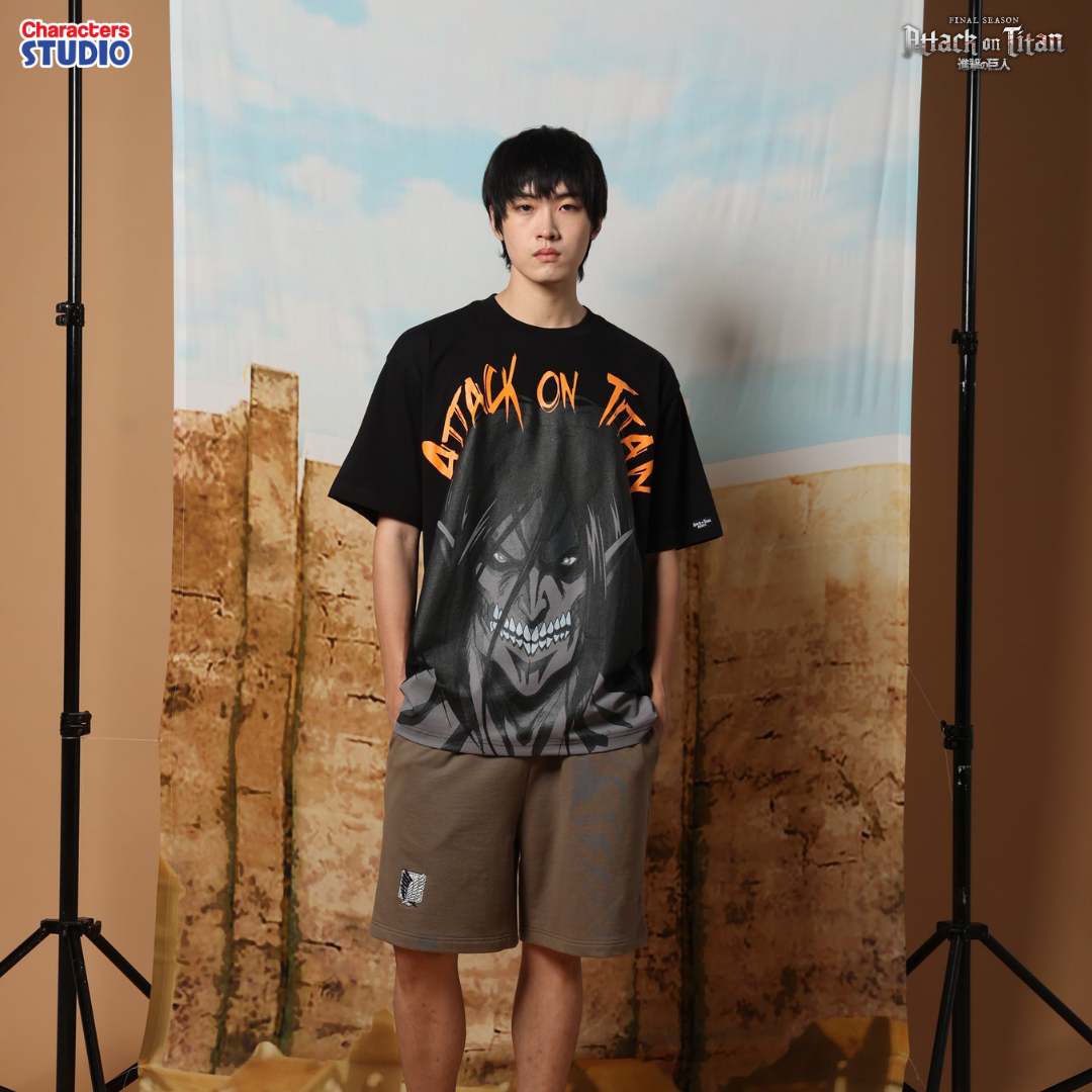 Attack on Titan Men //Oversized T-shirt// - เสื้อโอเวอร์ไซส์  ”ผ่าพิทพไททัน“ ลิขสิทธิ์แท้ ผ้า cotton แท้100%