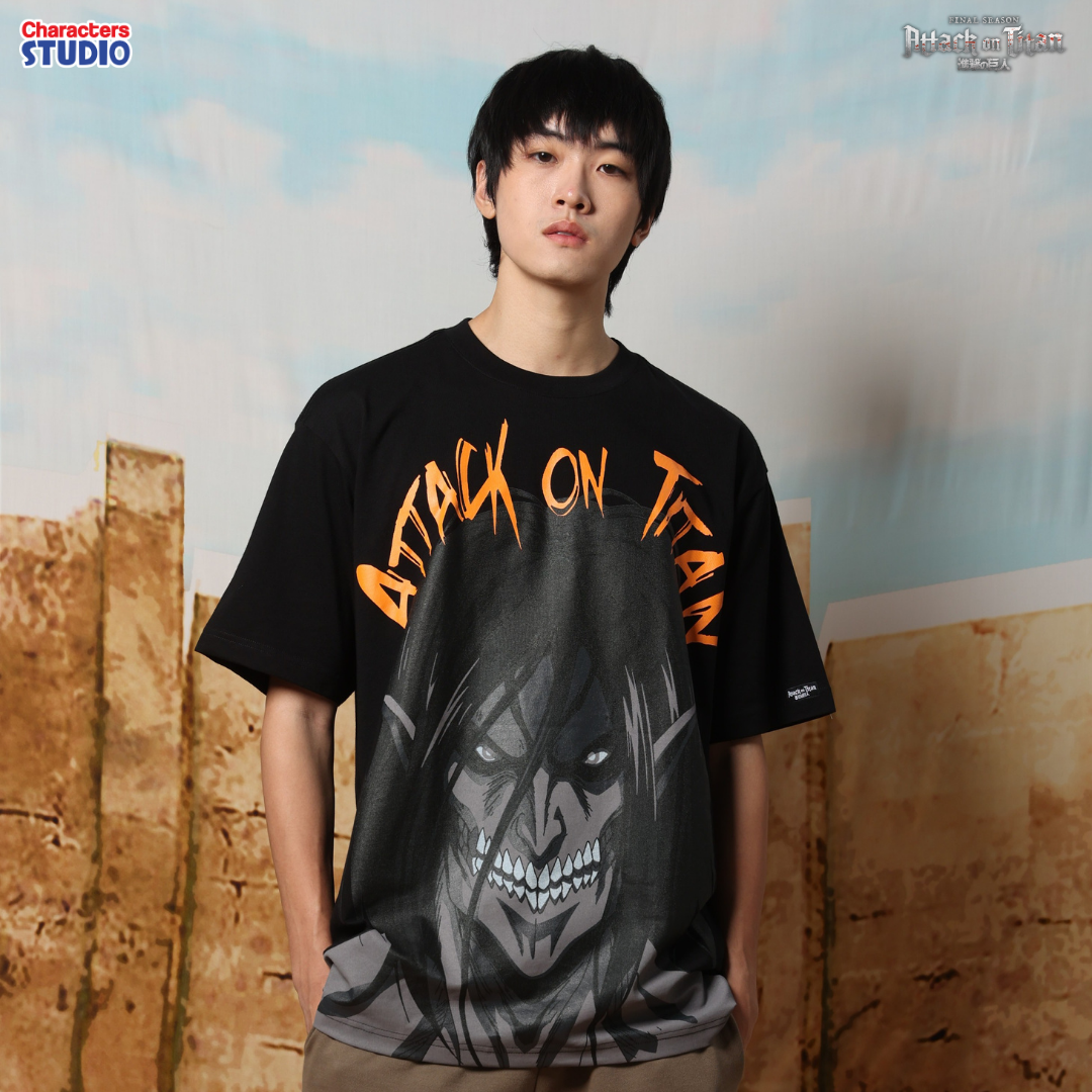 Attack on Titan Men //Oversized T-shirt// - เสื้อโอเวอร์ไซส์  ”ผ่าพิทพไททัน“ ลิขสิทธิ์แท้ ผ้า cotton แท้100%