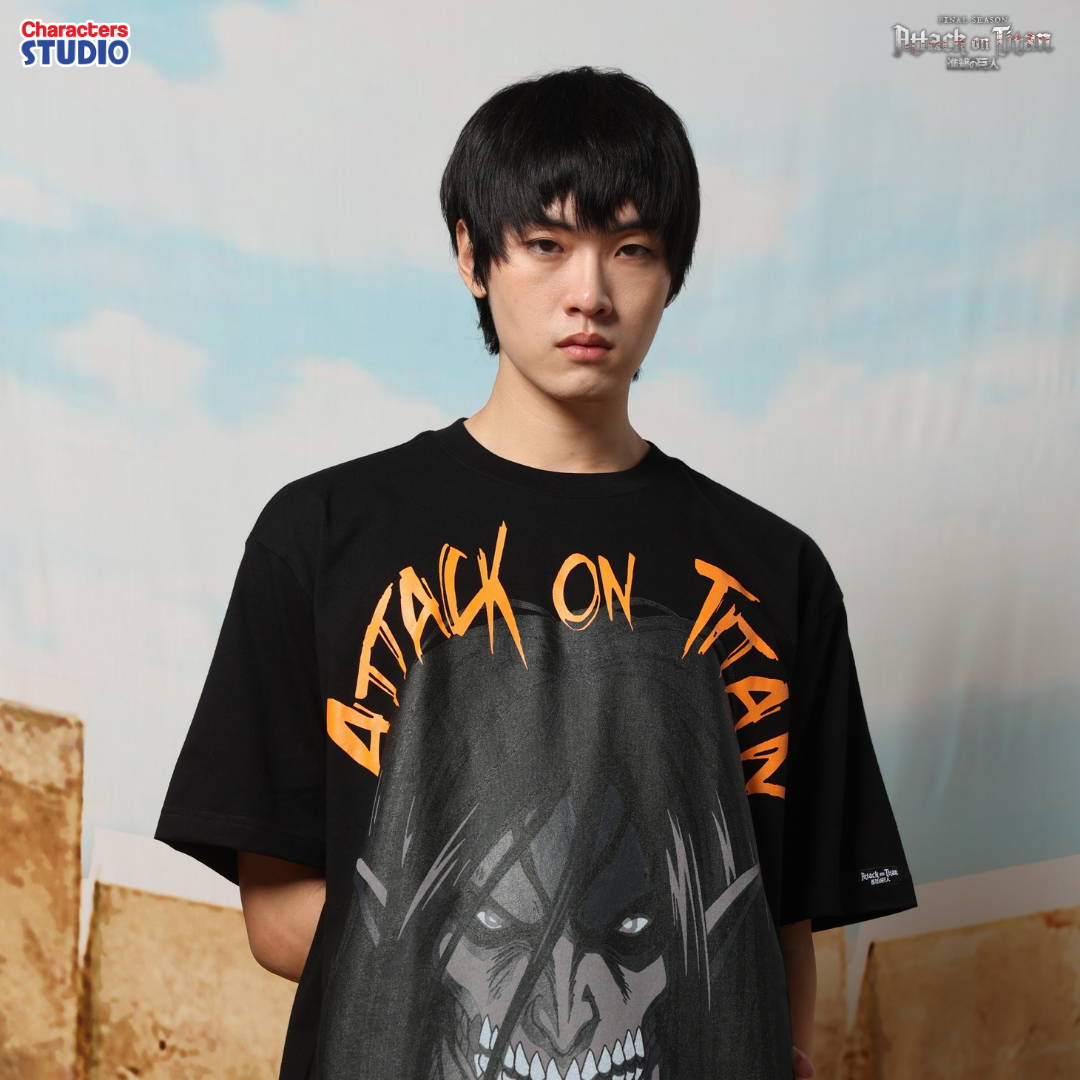 Attack on Titan Men //Oversized T-shirt// - เสื้อโอเวอร์ไซส์  ”ผ่าพิทพไททัน“ ลิขสิทธิ์แท้ ผ้า cotton แท้100%