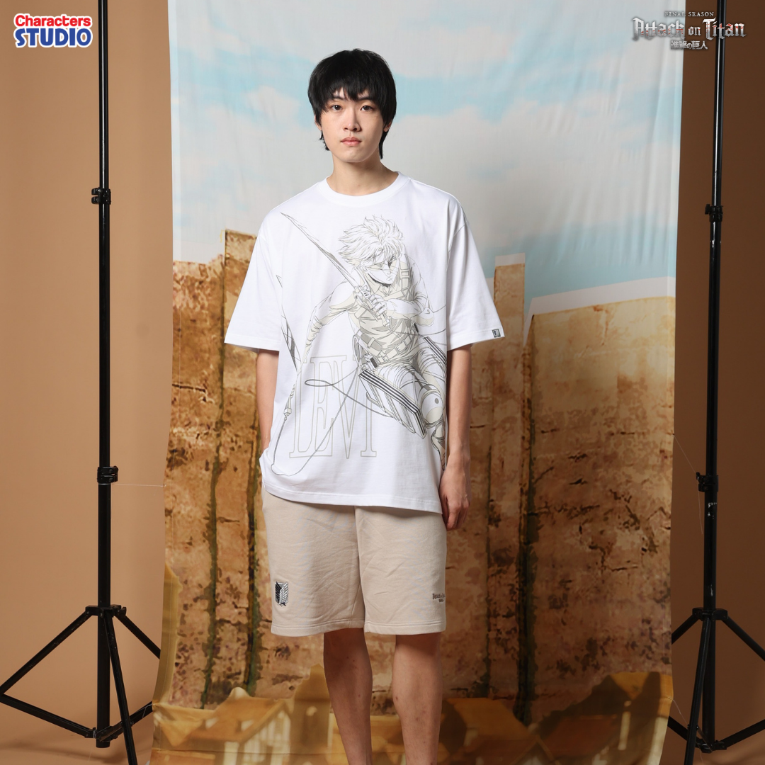 Attack on Titan Men //Oversized T-shirt// - เสื้อโอเวอร์ไซส์ อนิเมะ ”ผ่าพิทพไททัน“ ลิขสิทธิ์แท้ ผ้า cotton แท้100%