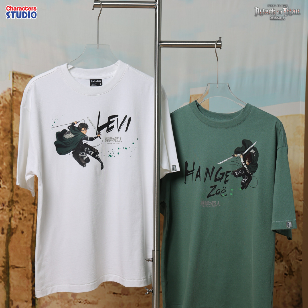 Attack on Titan Men //Oversized T-shirt// - เสื้อโอเวอร์ไซส์ อนิเมะ ”ผ่าพิทพไททัน“ ลิขสิทธิ์แท้ ผ้า cotton แท้100%