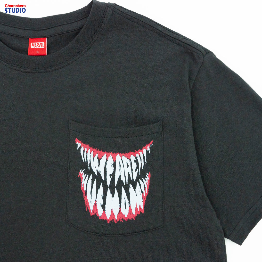 Marvel Men Venom T-Shirt (ทรง Relax) - เสื้อยืดผู้ชายมาร์เวล ลายเวน่อม ทรงรีแลค