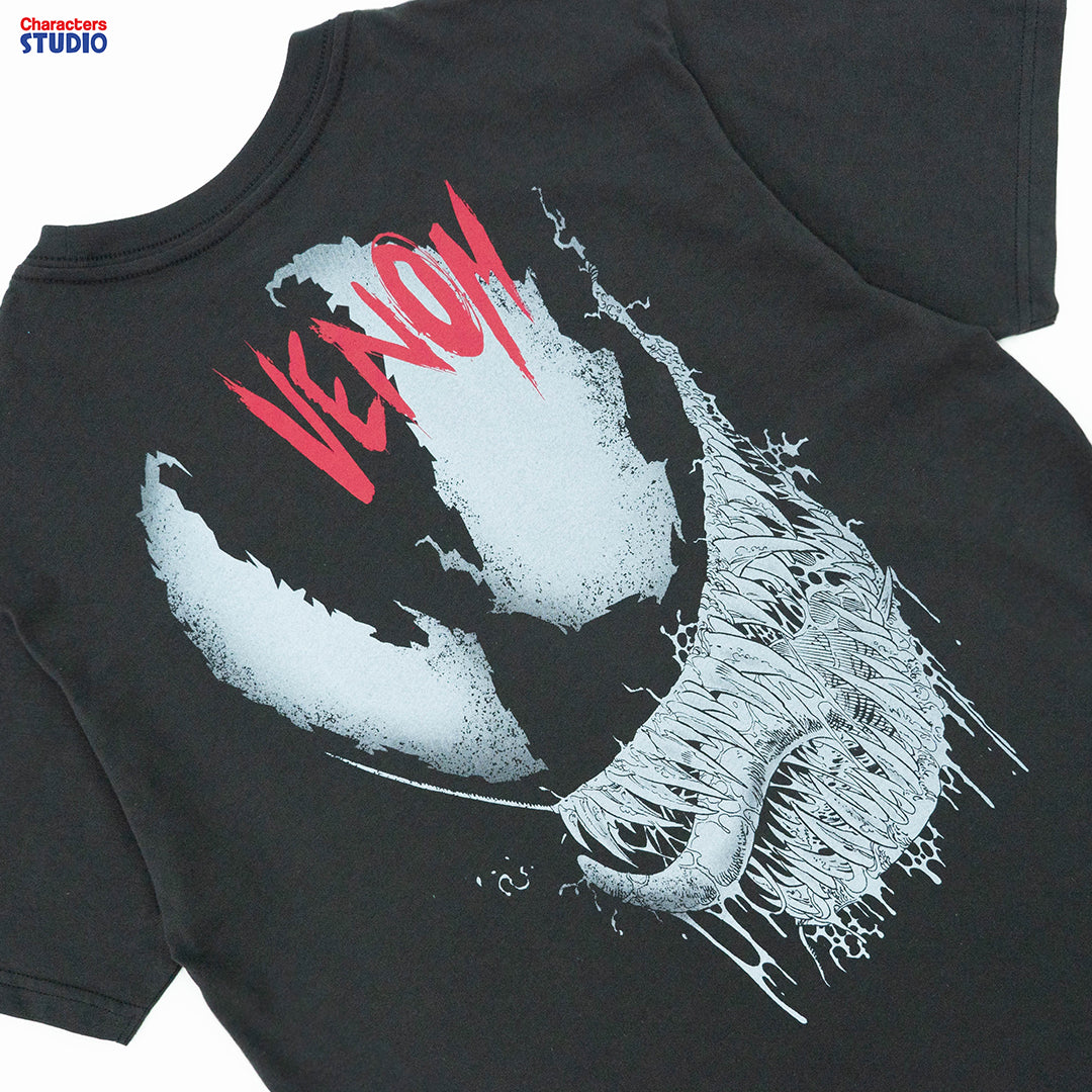 Marvel Men Venom T-Shirt (ทรง Relax) - เสื้อยืดผู้ชายมาร์เวล ลายเวน่อม ทรงรีแลค