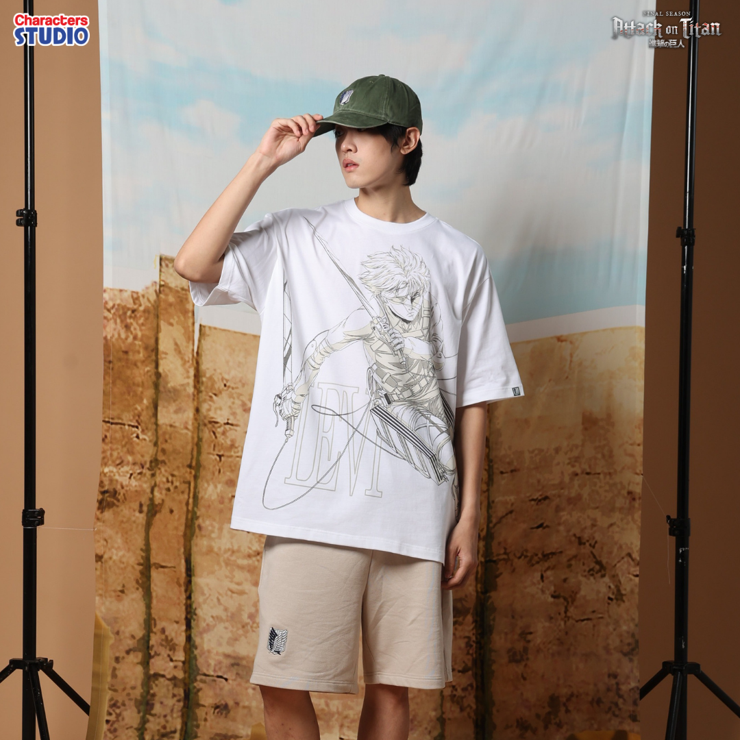 Attack on Titan Men //Oversized T-shirt// - เสื้อโอเวอร์ไซส์ อนิเมะ ”ผ่าพิทพไททัน“ ลิขสิทธิ์แท้ ผ้า cotton แท้100%