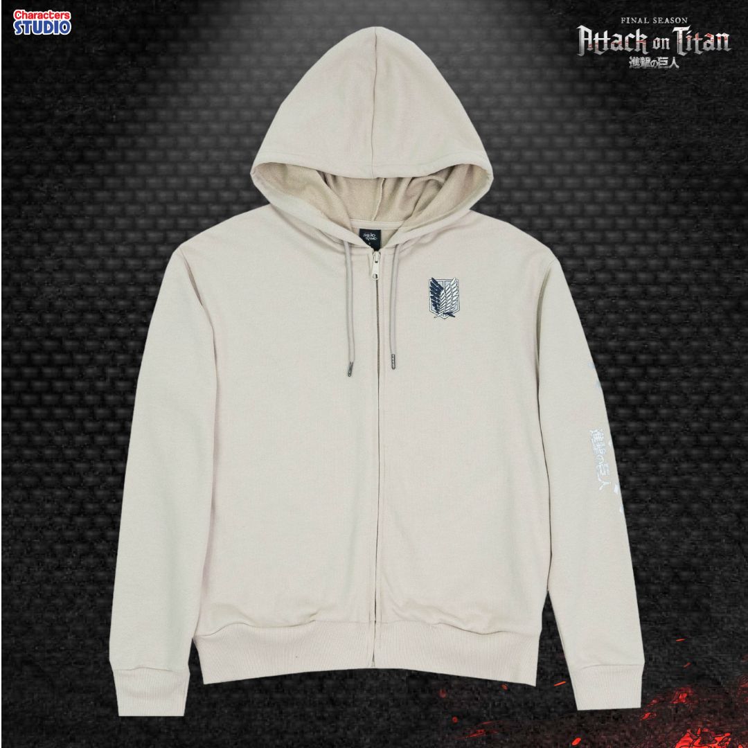 Attack on Titan // Men Jacket // - เสื้อแจ็คเก็ตผู้ใหญ่ มีฮู้ด อนิเมะ ”ผ่าพิทพไททัน“ ลิขสิทธิ์แท้ ผ้า cotton แท้100%