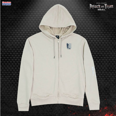 Attack on Titan // Men Jacket // - เสื้อแจ็คเก็ตผู้ใหญ่ มีฮู้ด อนิเมะ ”ผ่าพิทพไททัน“ ลิขสิทธิ์แท้ ผ้า cotton แท้100%