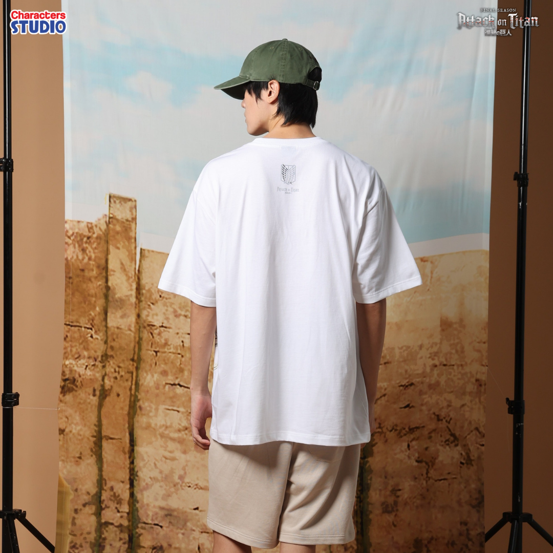 Attack on Titan Men //Oversized T-shirt// - เสื้อโอเวอร์ไซส์ อนิเมะ ”ผ่าพิทพไททัน“ ลิขสิทธิ์แท้ ผ้า cotton แท้100%