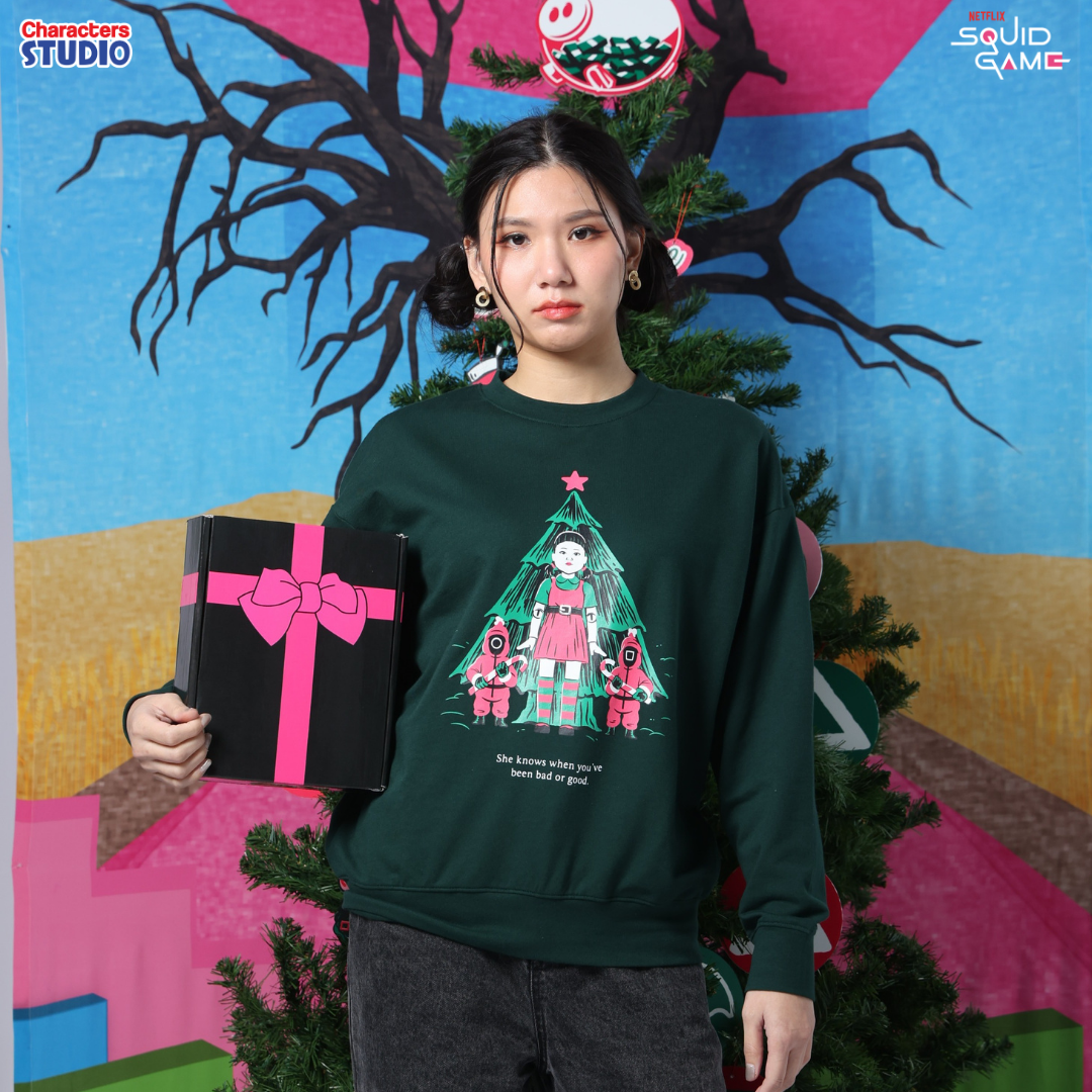 Squid Game Men&Women Sweater - เสื้อสเวตเตอร์ผู้ใหญ่ สควิดเกม สินค้าลิขสิทธิ์ 100%