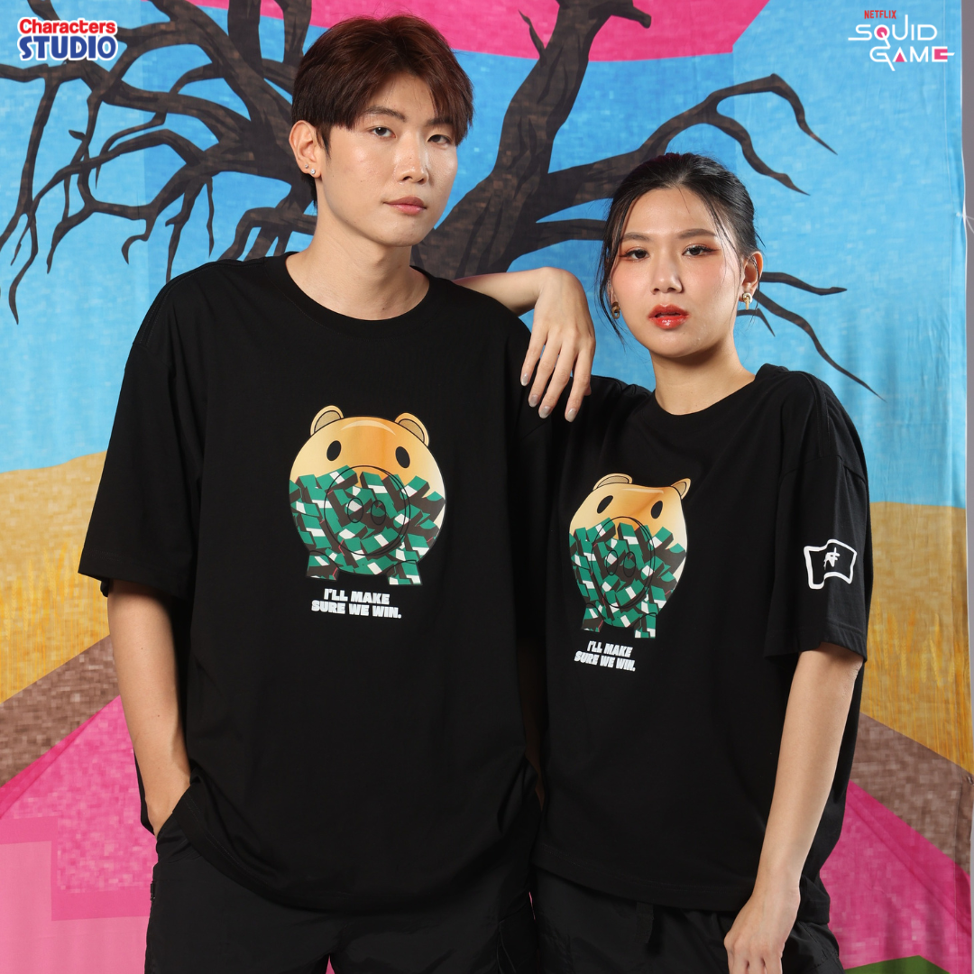 Squid Game Men&Women //Oversized T-shirt// - เสื้อโอเวอร์ไซส์ผู้ใหญ่ สควิดเกม สินค้าลิขสิทธิ์ 100% ผ้า Cabonite