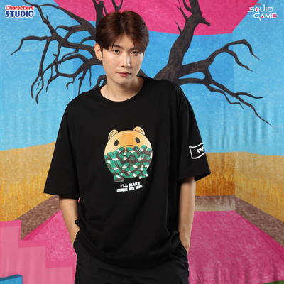 Squid Game Men&Women //Oversized T-shirt// - เสื้อโอเวอร์ไซส์ผู้ใหญ่ สควิดเกม สินค้าลิขสิทธิ์ 100% ผ้า Cabonite