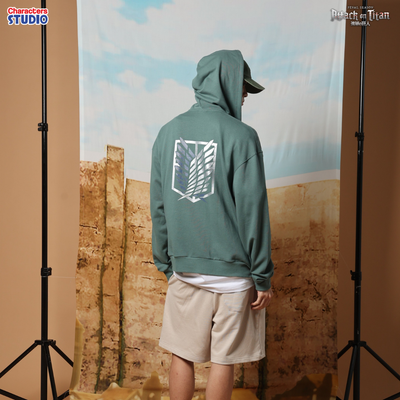 Attack on Titan // Men Jacket // - เสื้อแจ็คเก็ตผู้ใหญ่ มีฮู้ด อนิเมะ ”ผ่าพิทพไททัน“ ลิขสิทธิ์แท้ ผ้า cotton แท้100%