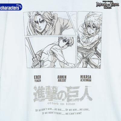 Attack on Titan Men //Oversized T-shirt// - เสื้อโอเวอร์ไซส์ อนิเมะ ”ผ่าพิทพไททัน“ ลิขสิทธิ์แท้ ผ้า cotton แท้100%