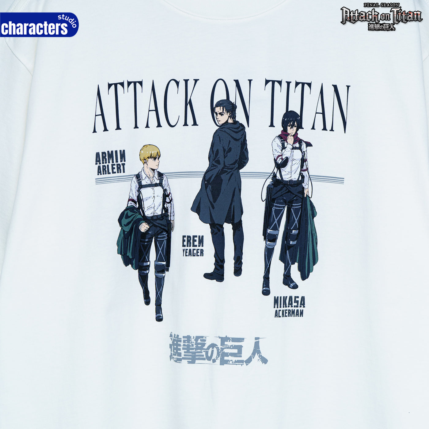 Attack on Titan Men //Oversized T-shirt// - เสื้อโอเวอร์ไซส์ อนิเมะ ”ผ่าพิทพไททัน“ ลิขสิทธิ์แท้ ผ้า cotton แท้100%