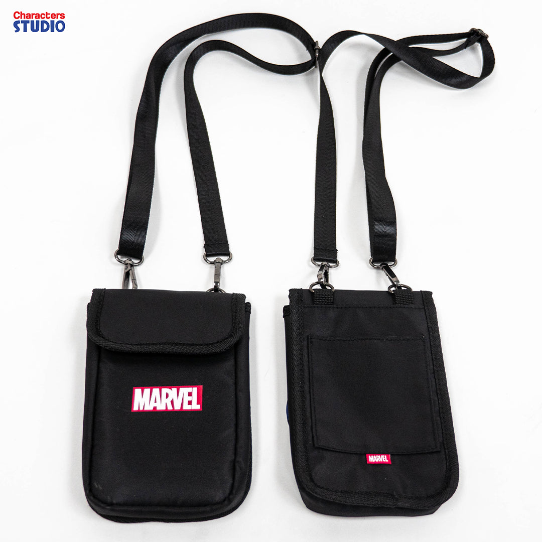 Marvel Bag Nylon - กระเป๋า Marvel สะพายข้าง คล้องคอ ใส่มือถือและอุปกรณ์อื่นๆได้ ผ้าไนลอน