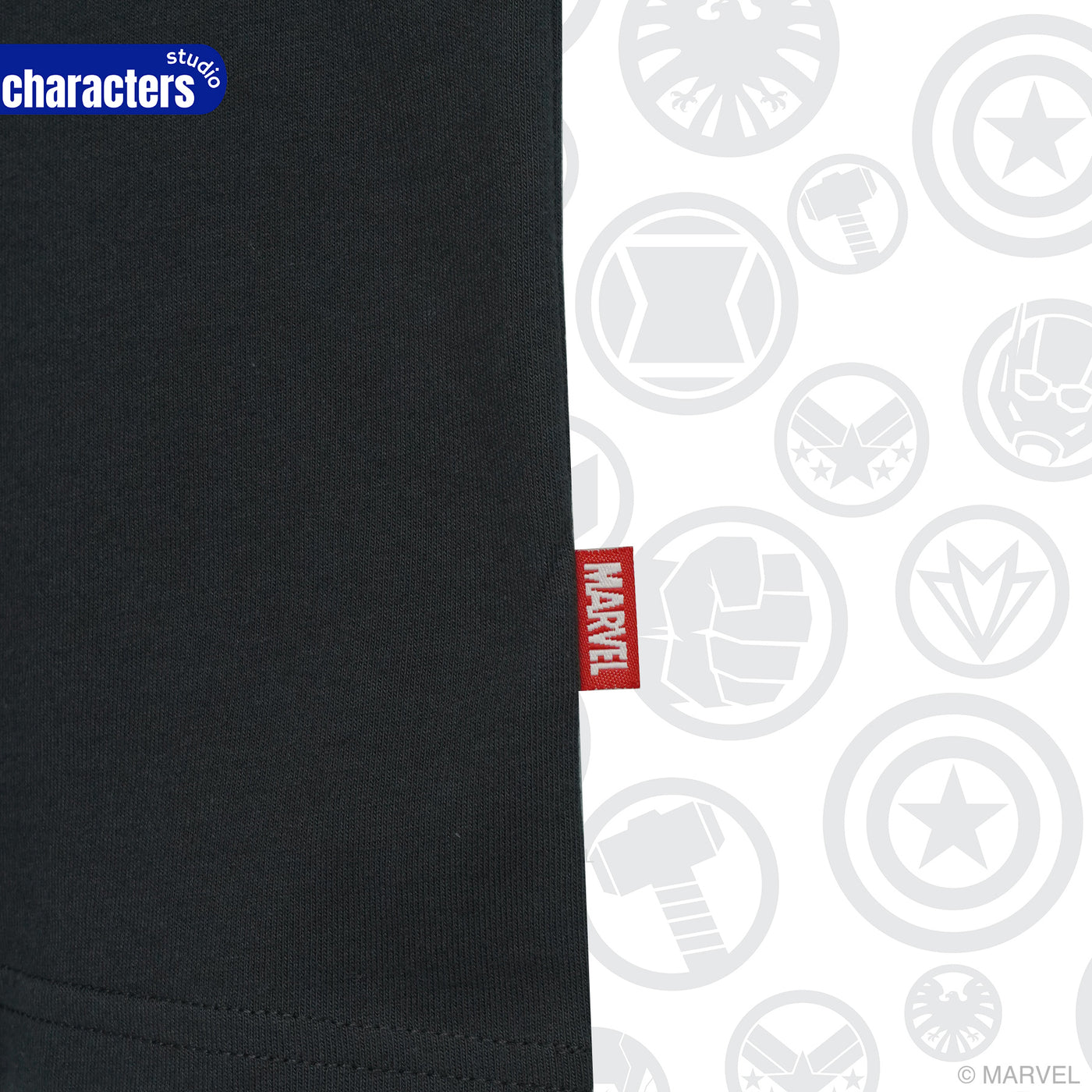 Marvel Men Black Panther Glow In The Dark T-Shirt // Relax // - เสื้อยืดผู้ชายทรงลีแลค Black Panther เรืองแสงในที่มืด