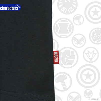 Marvel Men Black Panther Glow In The Dark T-Shirt // Relax // - เสื้อยืดผู้ชายทรงลีแลค Black Panther เรืองแสงในที่มืด