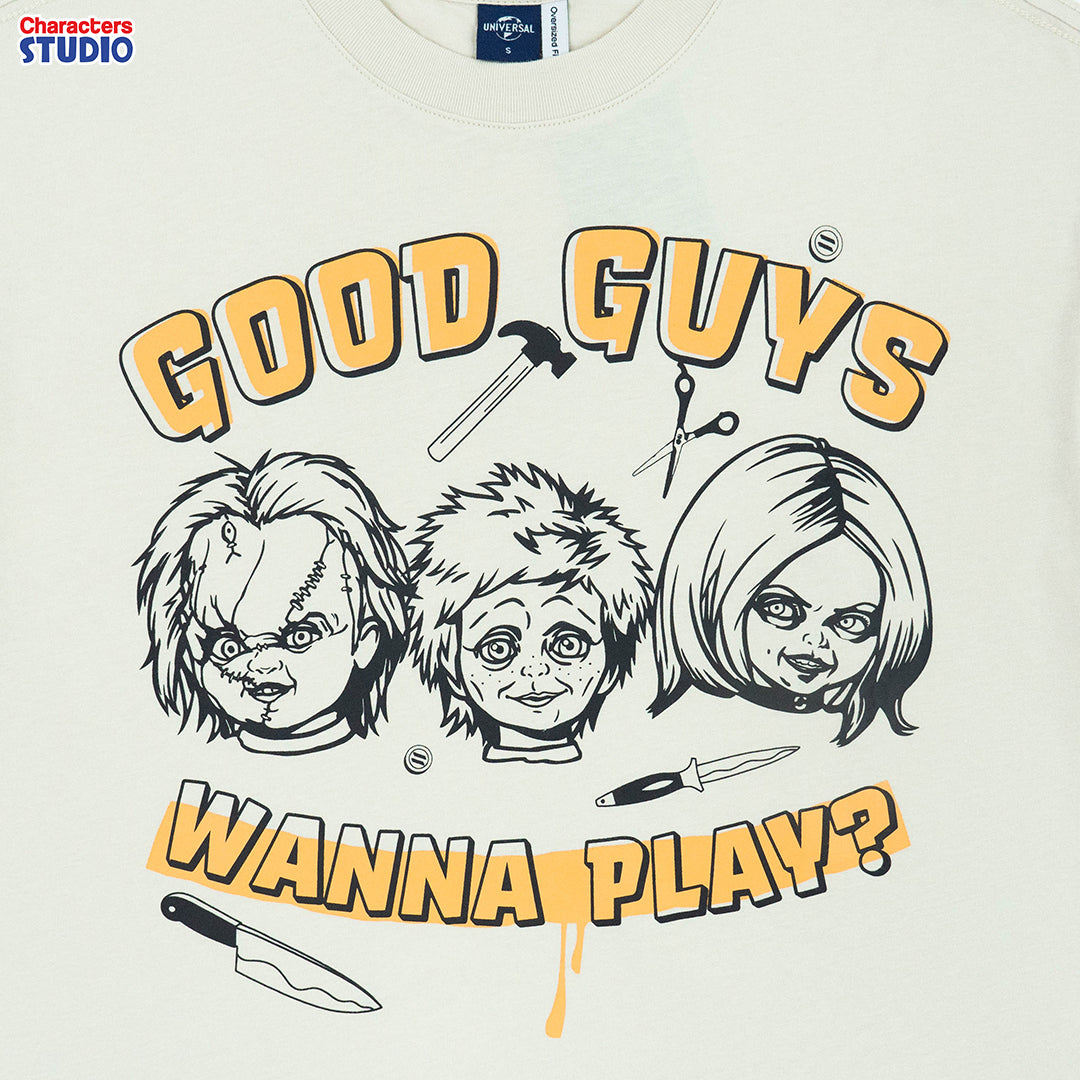 Universal Studios Chucky //Oversized T-Shirt //- เสื้อยืดโอเวอร์ไซส์ผู้ใหญ่ ยูนิเวอร์แซล ยูนิเวอร์แซล สตูดิโอ ชัคกี้