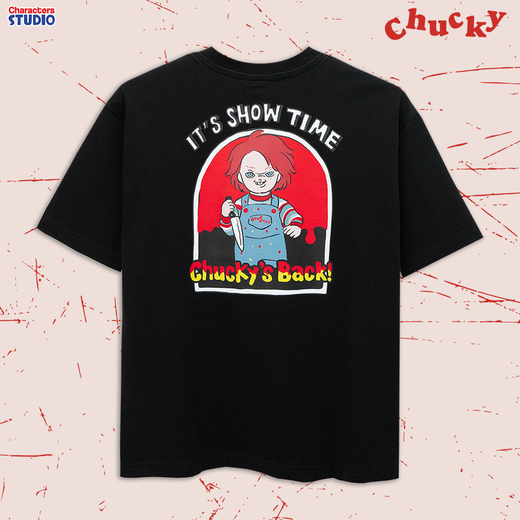 Universal Studios Chucky //Oversized T-Shirt // - เสื้อยืดโอเวอร์ไซส์ผู้ใหญ่ ยูนิเวอร์แซล สตูดิโอ ชัคกี้ งานปัก