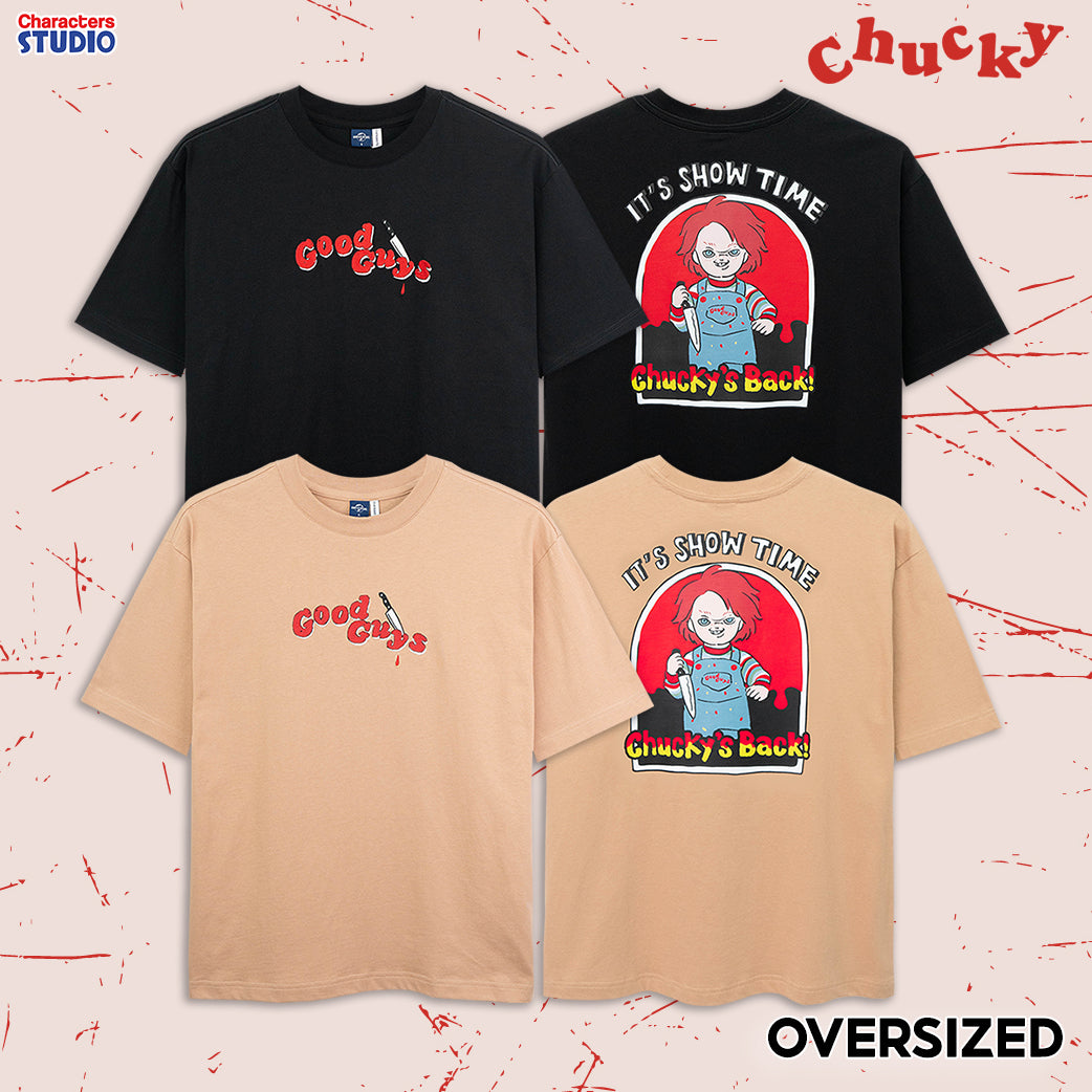 Universal Studios Chucky //Oversized T-Shirt // - เสื้อยืดโอเวอร์ไซส์ผู้ใหญ่ ยูนิเวอร์แซล สตูดิโอ ชัคกี้ งานปัก