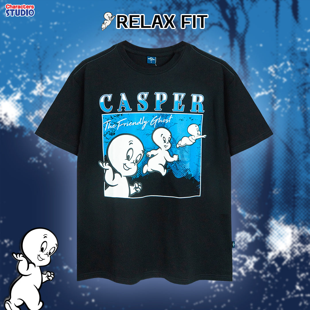 Universal Studios Men Casper (ทรง Relax)T-Shirt - เสื้อผู้ใหญ่ แคสเปอร์ ยูนิเวอร์แซลสตูดิโอ ทรงรีแลค