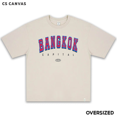 CS CANVAS Men Bangkok // Oversized T-Shirt // - เสื้อยืด Bangkok ผู้ชายโอเวอร์ไซส์ ผ้า Cotton USA ใส่สบายไม่ร้อน