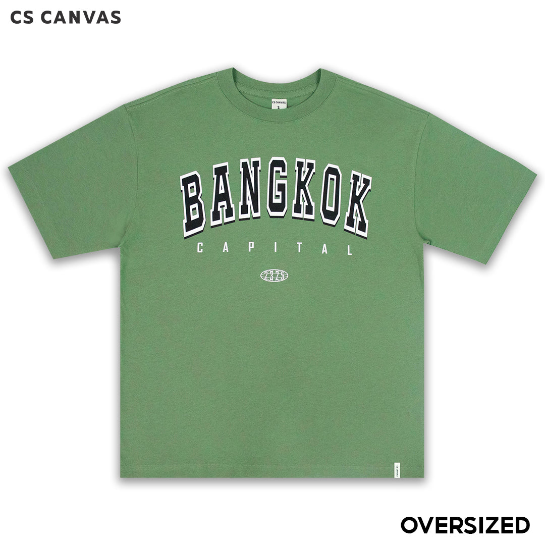 CS CANVAS Men Bangkok // Oversized T-Shirt // - เสื้อยืด Bangkok ผู้ชายโอเวอร์ไซส์ ผ้า Cotton USA ใส่สบายไม่ร้อน