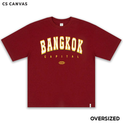 CS CANVAS Men Bangkok // Oversized T-Shirt // - เสื้อยืด Bangkok ผู้ชายโอเวอร์ไซส์ ผ้า Cotton USA ใส่สบายไม่ร้อน