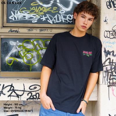 CS CANVAS Local-Bangkok Thailand //Oversized//-เสื้อยืดโอเวอร์ไซส์ ผ้า cozy feel premium cotton100%