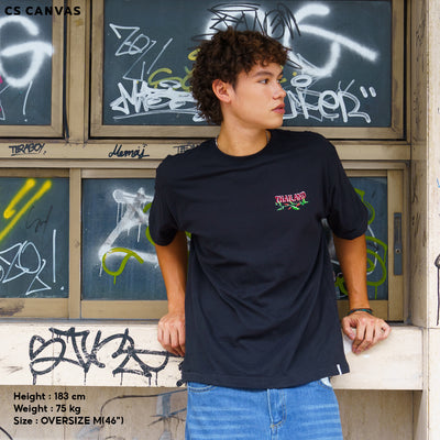 CS CANVAS Local-Bangkok Thailand //Oversized//-เสื้อยืดโอเวอร์ไซส์ ผ้า cozy feel premium cotton100%