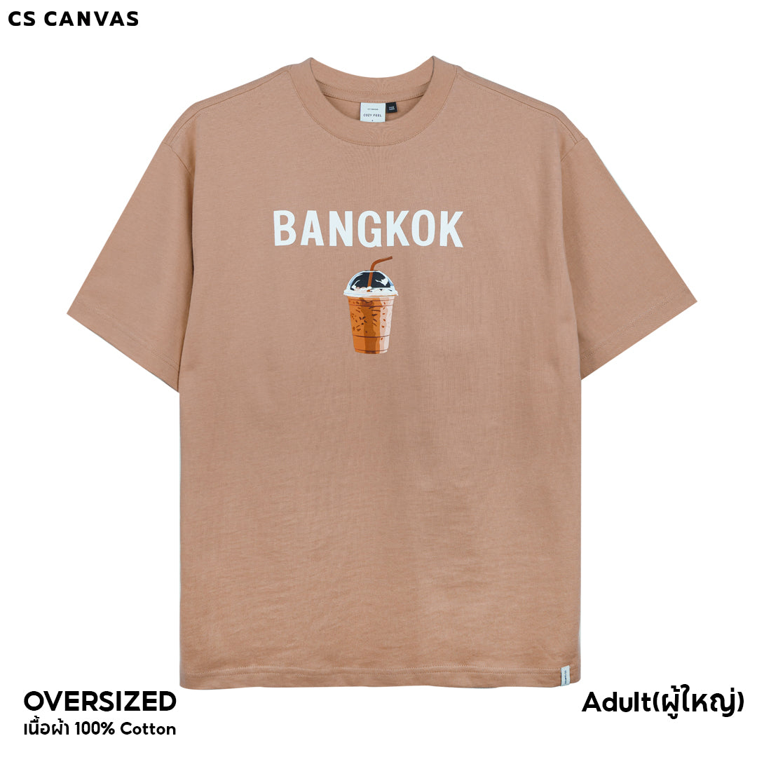 CS CANVAS Local-Bangkok Thailand //Oversized//-เสื้อยืดโอเวอร์ไซส์ ผ้า cozy feel premium cotton100%