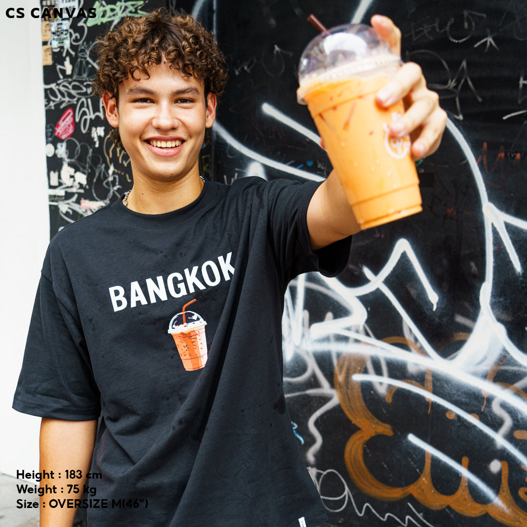 CS CANVAS Local-Bangkok Thailand //Oversized//-เสื้อยืดโอเวอร์ไซส์ ผ้า cozy feel premium cotton100%