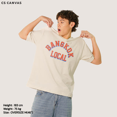 CS CANVAS Bangkok Local Thailand //Oversized//-เสื้อยืดโอเวอร์ไซส์ ผ้า cozy feel premium cotton100%