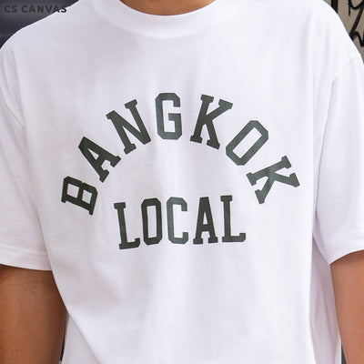 CS CANVAS Bangkok Local Thailand //Oversized//-เสื้อยืดโอเวอร์ไซส์ ผ้า cozy feel premium cotton100%