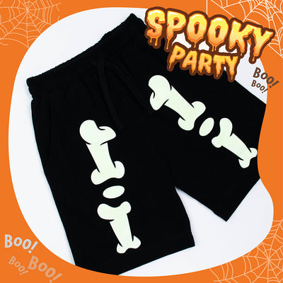 Halloween Kid Costume Glow in the dark - ชุดเซตเด็กโครงกระดูกเรืองแสงในที่มึด ชุดฮาโลวีน