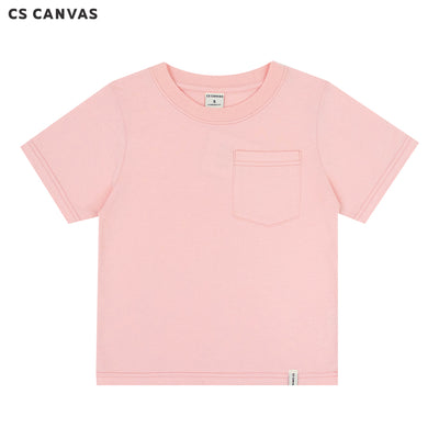 CS CANVAS  Boy T-Shirt // Summer Pastel //  - เสื้อยืดเปล่า มีกระเป๋า เด็กผู้ชาย ผ้า cotton100% ใส่สบายไม่ร้อน