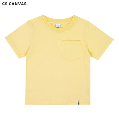 CS CANVAS  Boy T-Shirt // Summer Pastel //  - เสื้อยืดเปล่า มีกระเป๋า เด็กผู้ชาย ผ้า cotton100% ใส่สบายไม่ร้อน