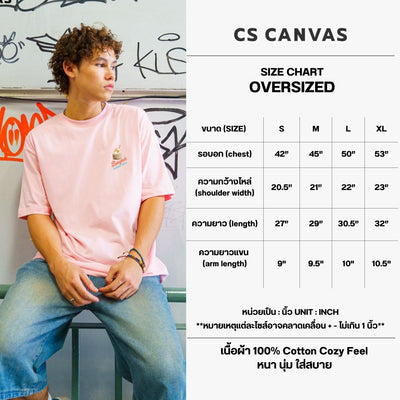 CS CANVAS Local-Bangkok Thailand // Oversized // - เสื้อยืดโอเวอร์ไซส์ ผ้า cozy feel premium cotton 100%